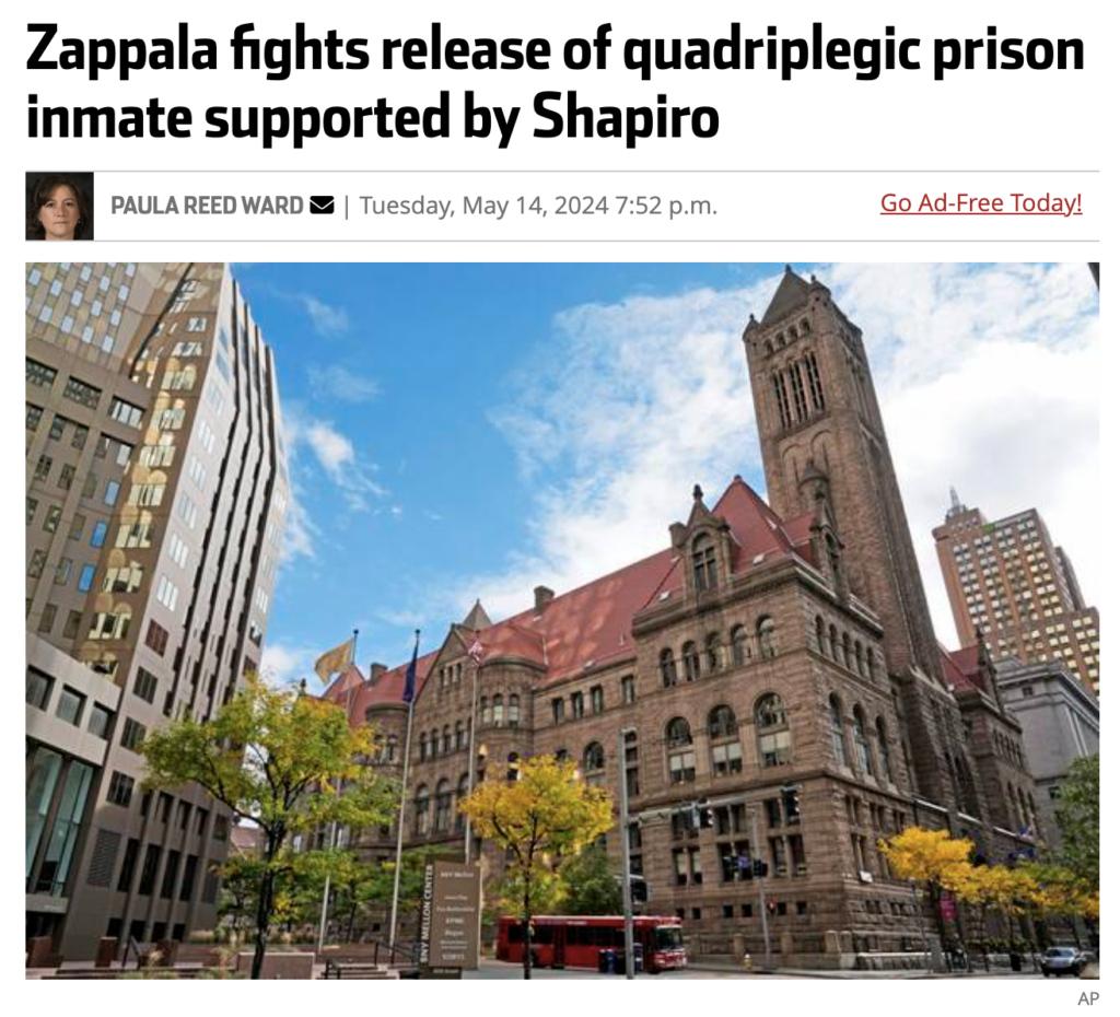 Zappala is the DA who has denied Ezra access to all investigatory files for his case for decades.